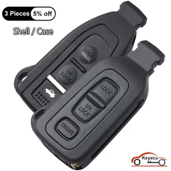 KEYECU 3 pulsanti custodia per Lexus LS430 2002 2003 2004 2005 2006 Auto Smart Remote Control Key Shell Cover Fob FCC ID: HYQ12BZE