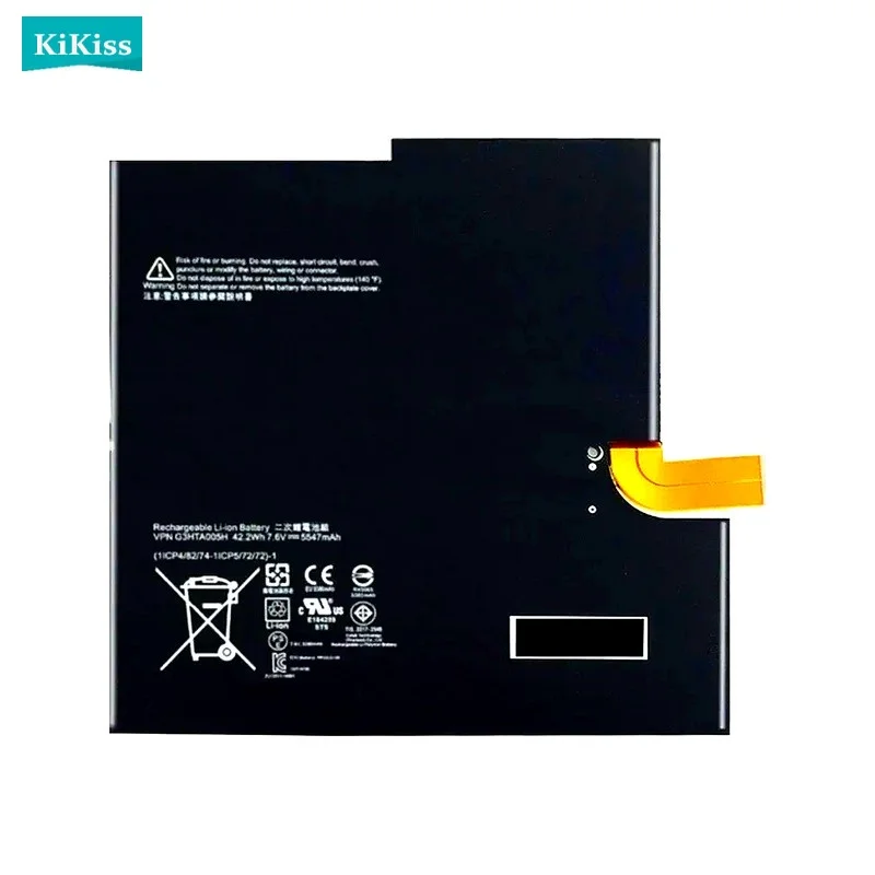 G3HTA005H / G3HTA009H Laptop Battery For Microsoft Surface Pro 3 1631 1577-9700 Tablet MS011301-PLP22T02 5547mAh High Quality