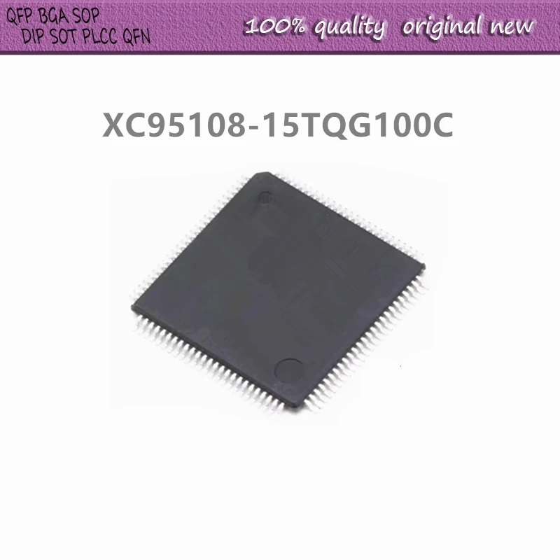 2Pcs/Lot  XC95108-15TQG100C XC95108 TQFP100