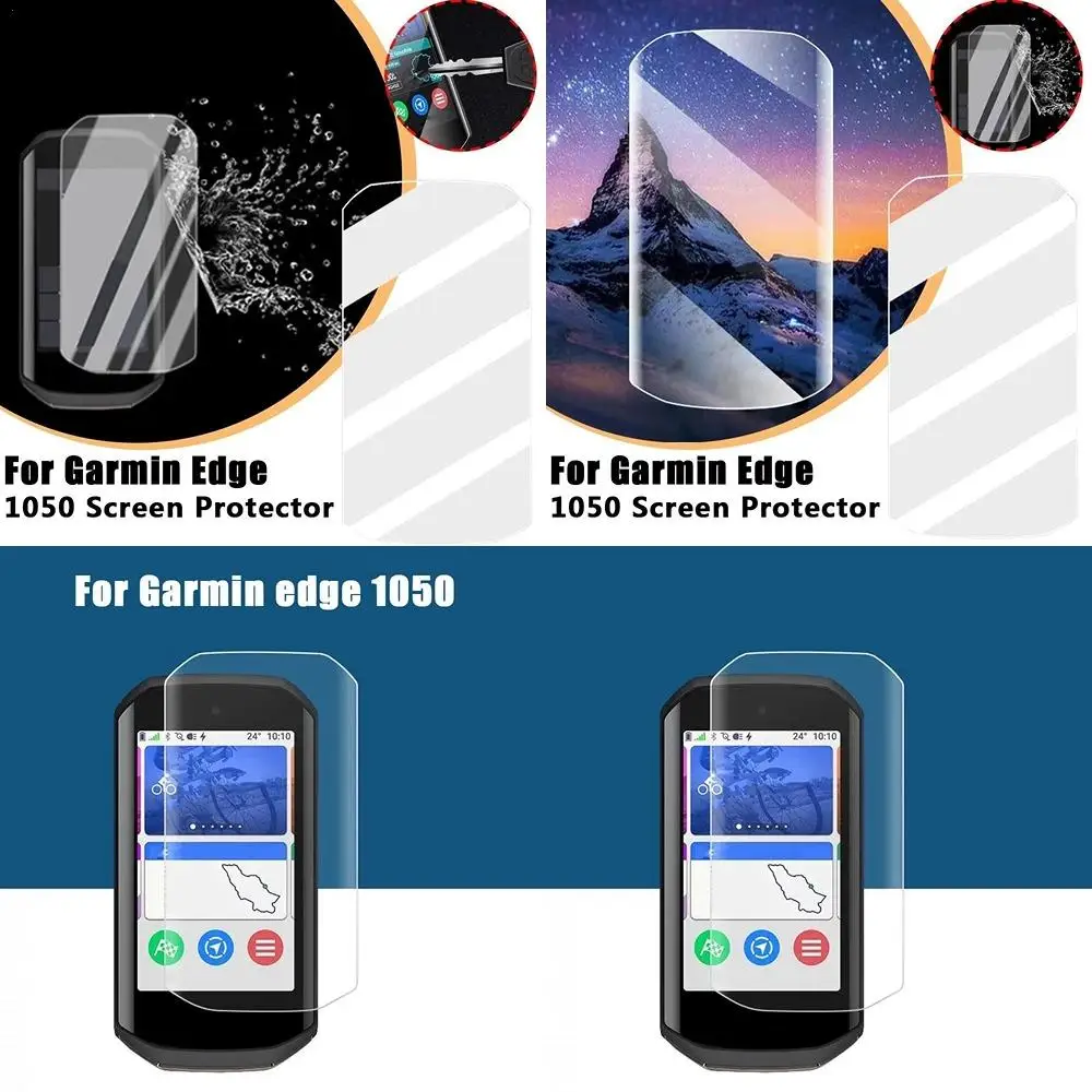 For Garmin Edge 1050 HD Transparent Cycling Computer Screen Protector EPU Sensitive Touch Anti-scratch Anti-Fingerprints Film