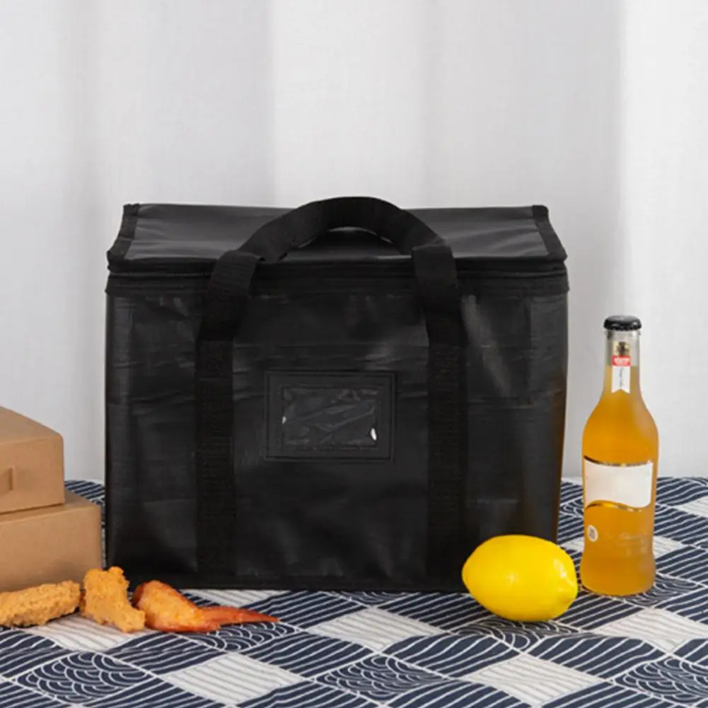 Insulated Grocery Tote Pizza Delivery Cooler Bags for Travel Food Delivery Insulated Reusable Grocery Bags for Warm Food Storage