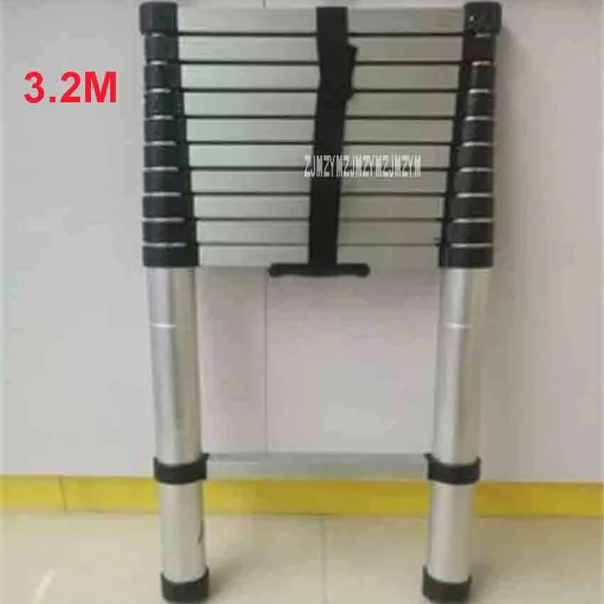 new-dlt-a-portable-safety-extension-ladder-thick-aluminum-alloy-single-sided-straight-ladder-household-32-meters-11-step-ladder
