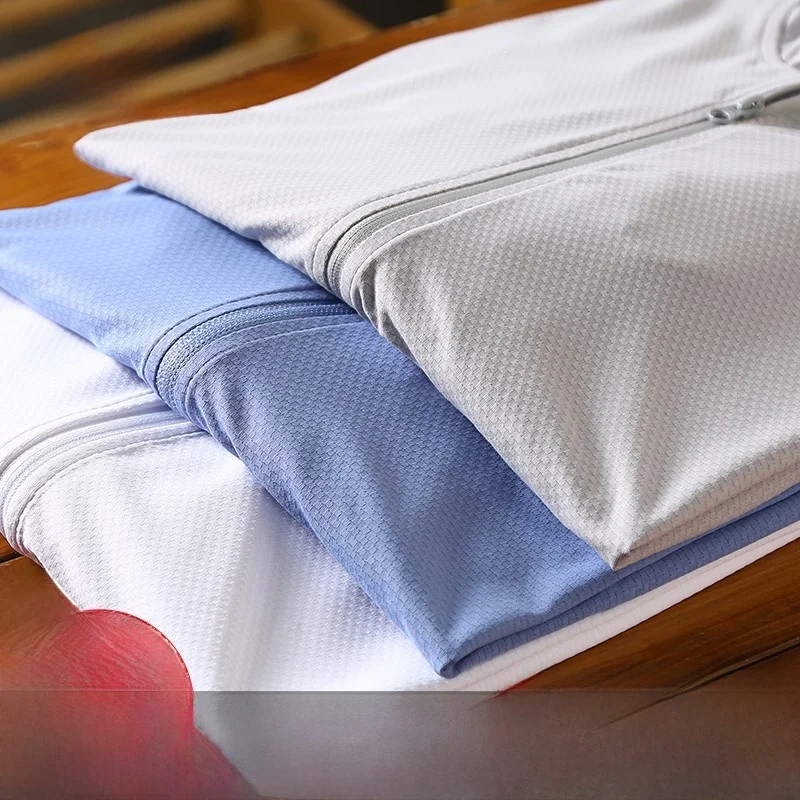 

Мужская летняя кепка из ледяного шелка Me Fiing, уличная повседневная тонкая свободная кепка с капюшоном, съемная кепка, защитная одежда от солнца