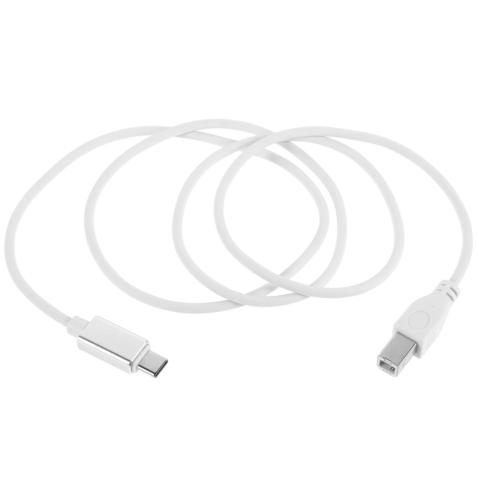 

1pcs Usb Type-C To Type B Cable High Speed Compatible With Midi Controller Keyboard Piano Electronic Instruments 1 Meter White