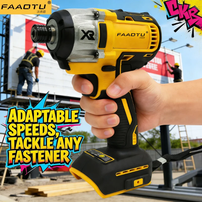

FAAOTU DCF887 Бесщеточный электрический ударный шуруповерт, беспроводная электрическая ударная дрель для аккумулятора Dewalt 20V (без аккумулятора)