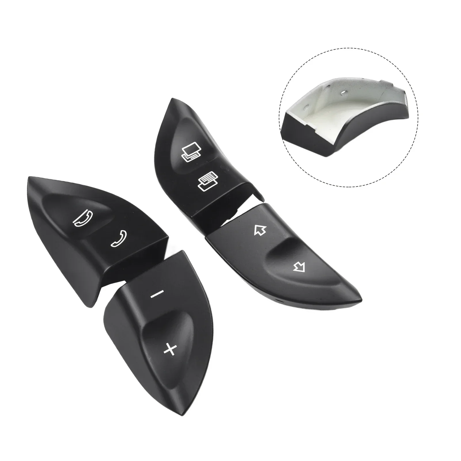 Restore the functionality of your For Mercedes W220 W215 with a Black Steering Wheel Control Button Switch Cover