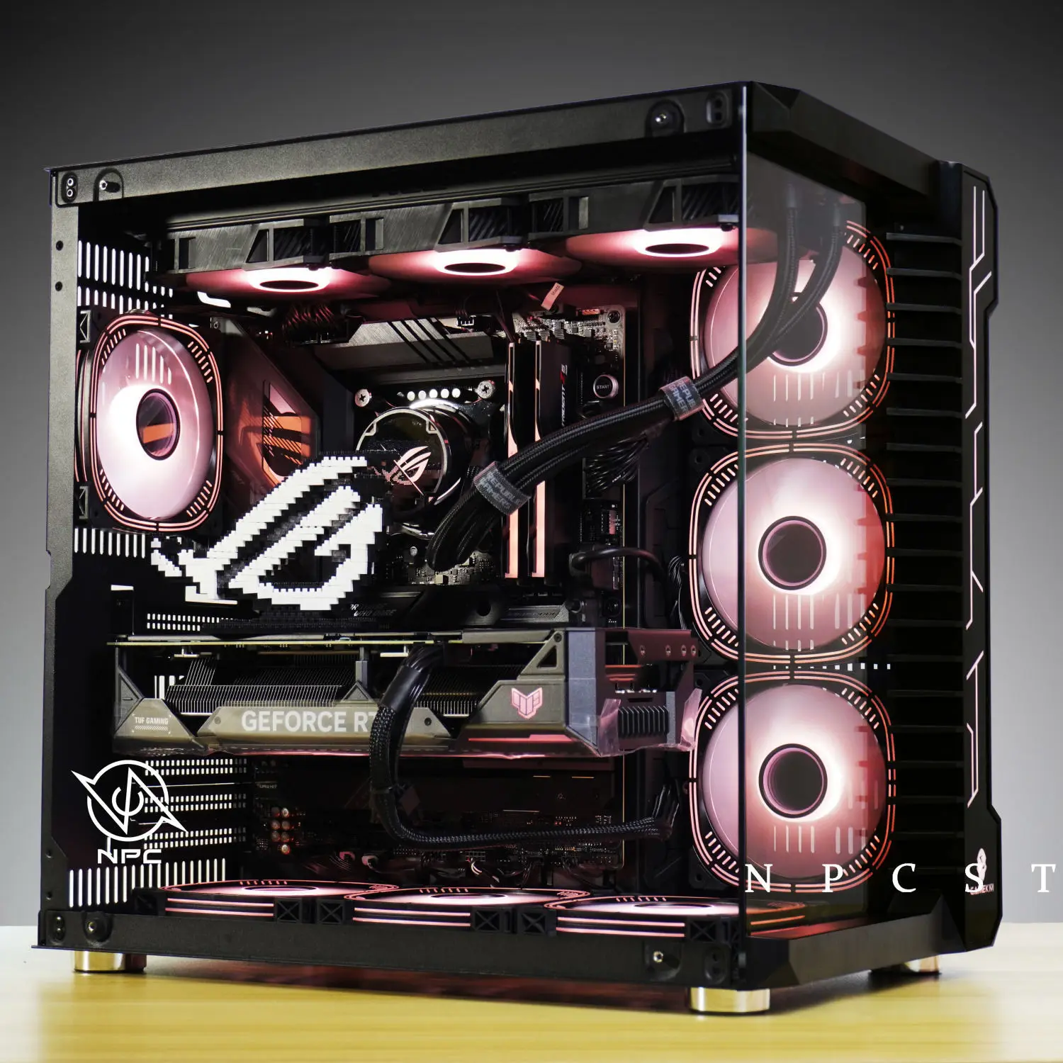 

2025 hot saleRobin 3 Sea View Room Chassis Side Through Glass Panoramic 360 Water Cooled ATX Desktop Support 40 Series, Graphics