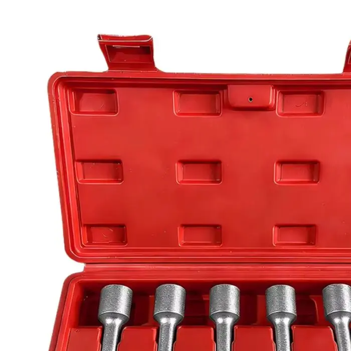 L Type Fuel Injector Socket Wrench Set 12mm 14mm 16mm 17mm 18mm 19mm Steel U-Shaped Slot Tool For Diesel Oil Tube Removal Repair