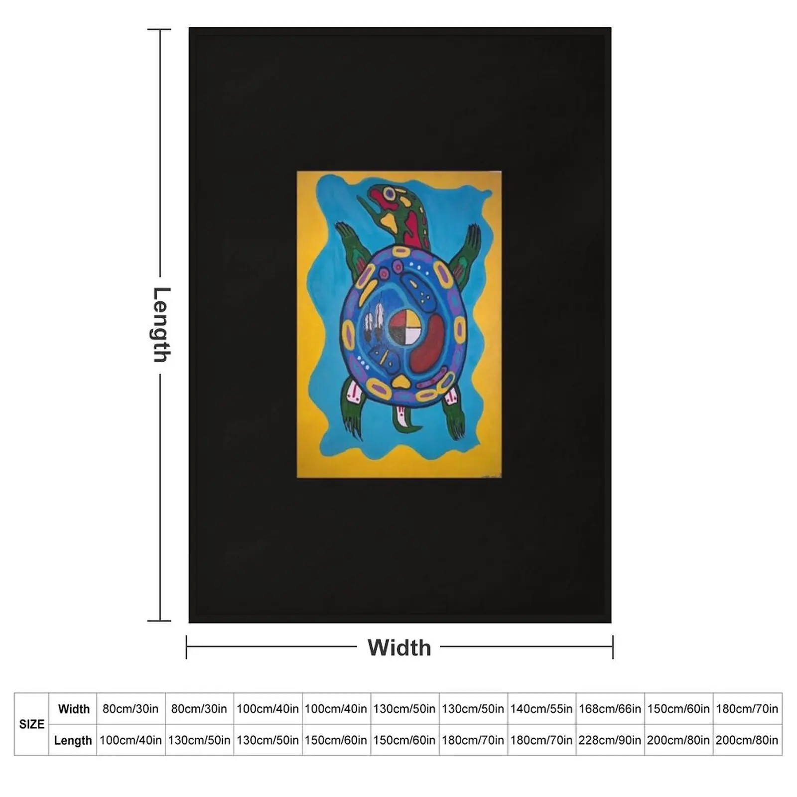 Anishinaabe turtle 2 Sticker Throw Blanket Decorative Sofas Thermals For Travel Beach Stuffeds Bed Single Blankets
