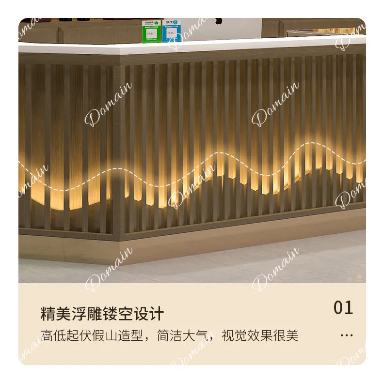Display Supermarket Convenience commissary checkout page Glass corner Multifunctional corner integrated combination