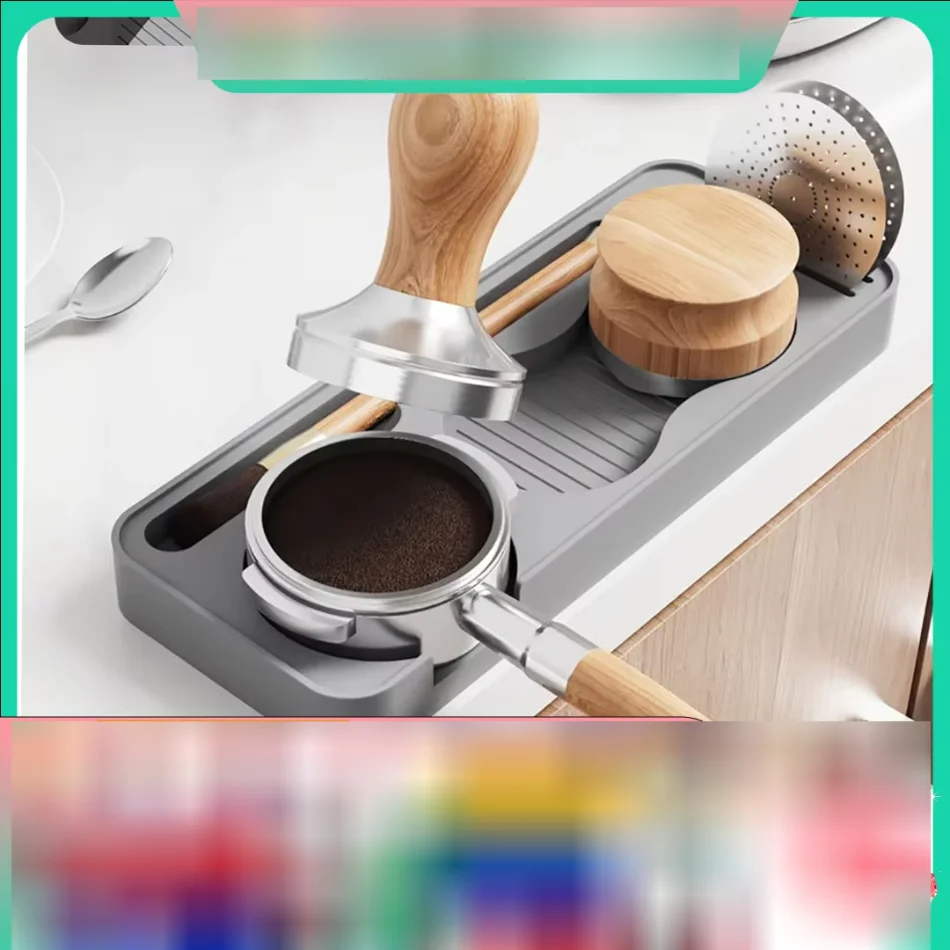Coffee Tamper Mat Station Silicone Coffee Mat Espresso Portafilter Holder Support Base Rack For 51/54/58MM Accessories Barista
