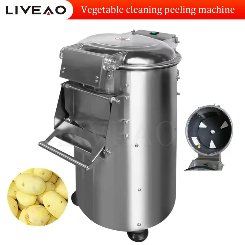 

Fruit And Vegetable Potato Carrot Ginger Washing Peeling Cleaning Machine