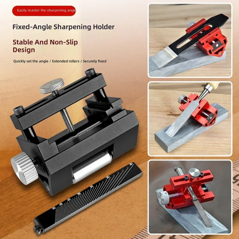 Woodworking Fixed Angle Sharpener Bracket Multi Functional Professional Fast Sharpening Tool Artifact for Chisel Plane Knife
