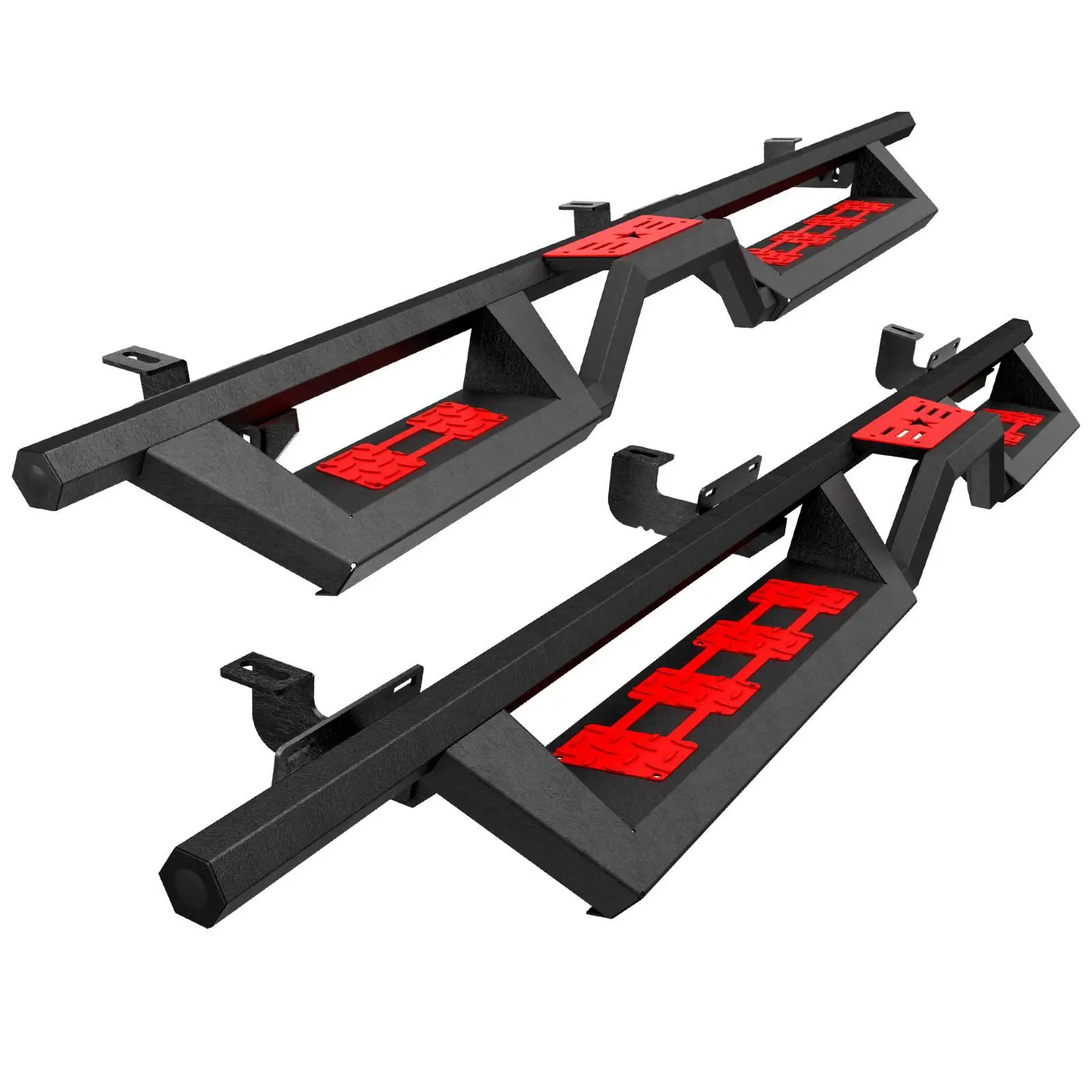 

Slip Resistant Running Boards Reinforced Side Steps Easy Install for 07-18 Unlimited 4 Door