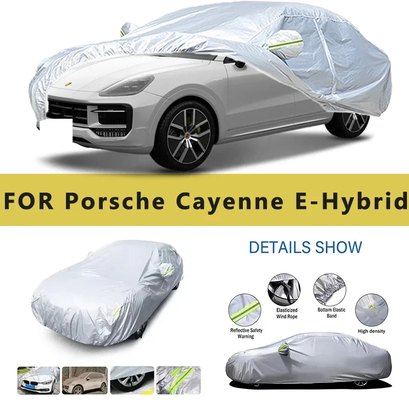 

Для Porsche Cayenne E-Hybrid автомобильный чехол уличные защитные чехлы снежный солнцезащитный козырек водостойкий пылезащитный внешний УФ автомобильные аксессуары