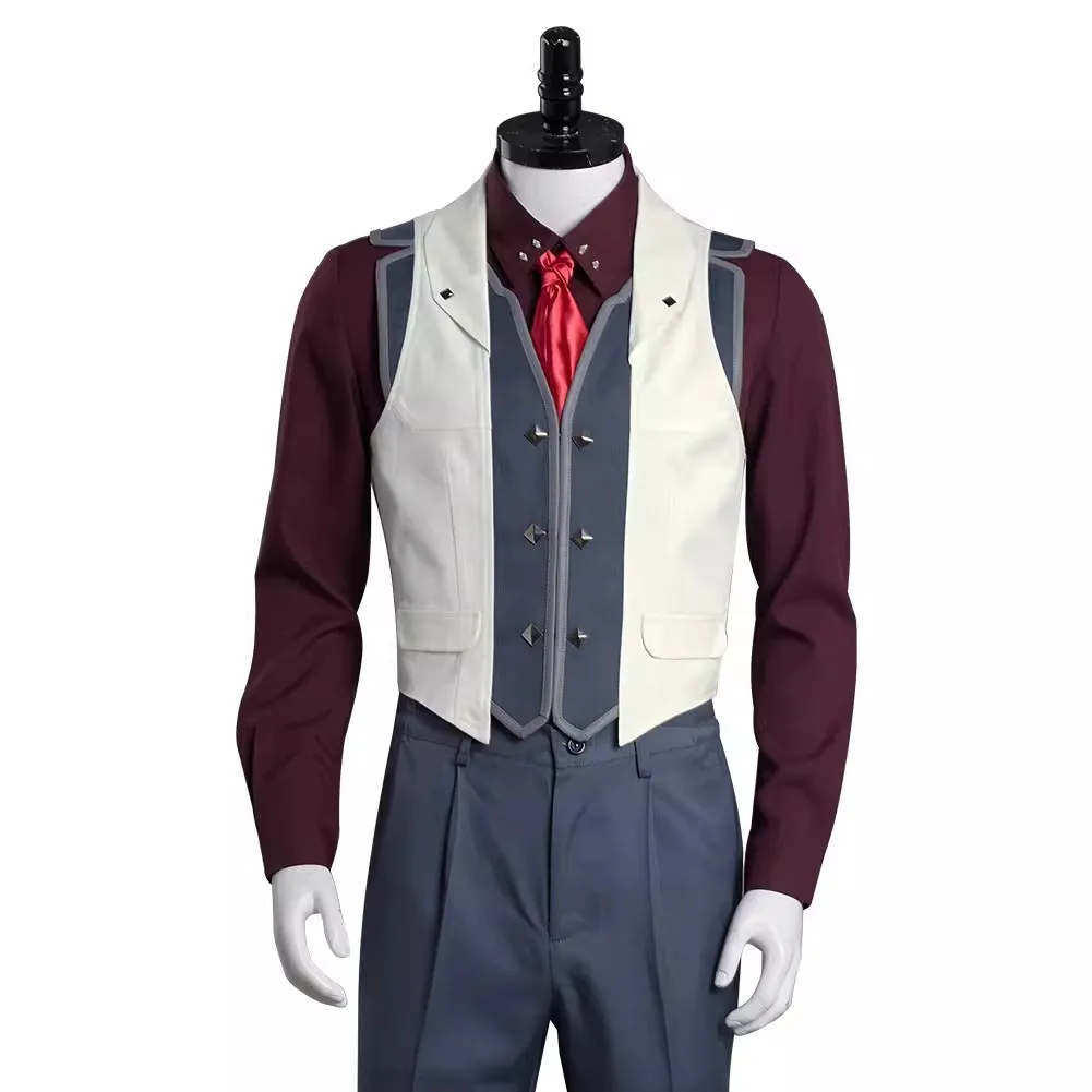 

Arcane Viktor Cosplay Costume LOL Shirt Vest Pants Men Halloween Party Cosplay Arcane Viktor Outfits