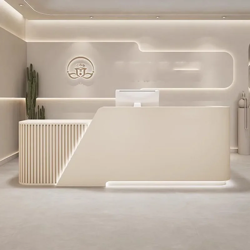 Welcome Church Pulpit Reception Desk Lectern White Laudry Cabinet Podium Stand Small Long Desk Luxury Bureau Unique Furniture