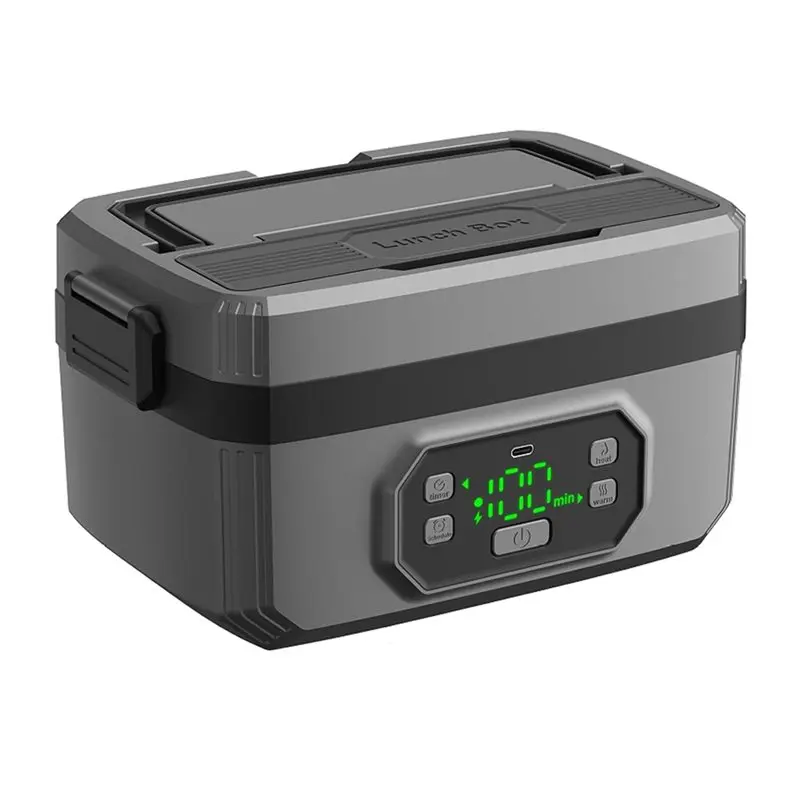 

A01V-Portable 1200ML Wireless Heating Rechargeable Lunch Box Water-Free Bento Box For Student Office Outdoor Use