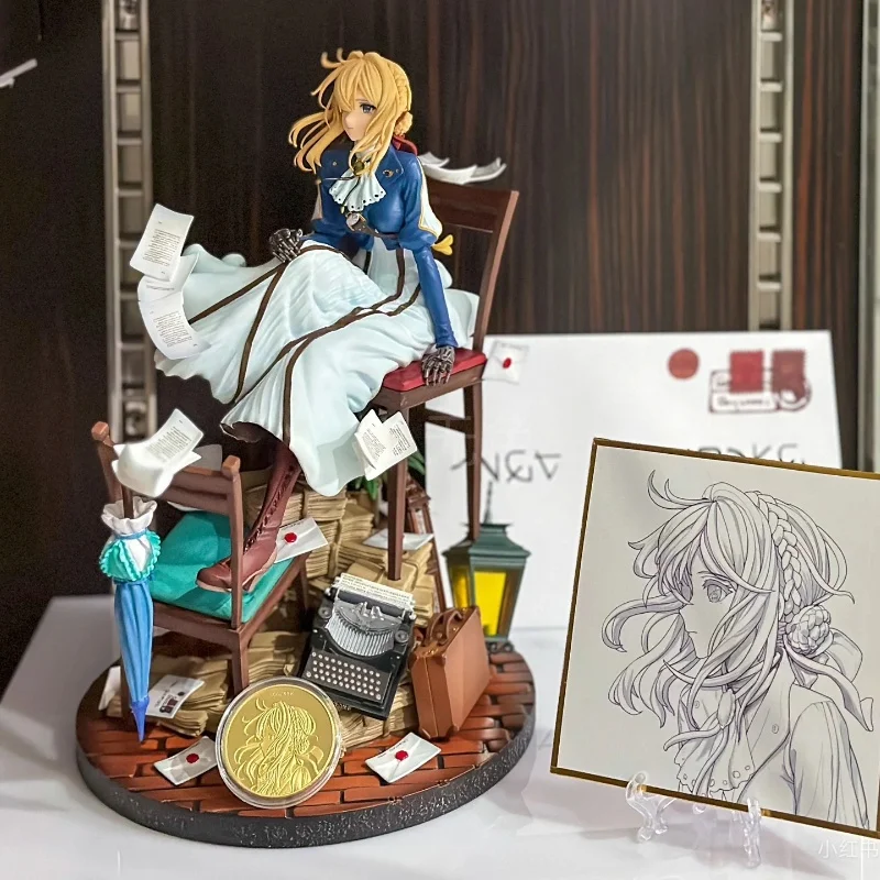 28cm High Quality Version Violet Evergarden Girl Toys Japanese Anime Pvc Action Figure Toy Game Collectible Model Doll