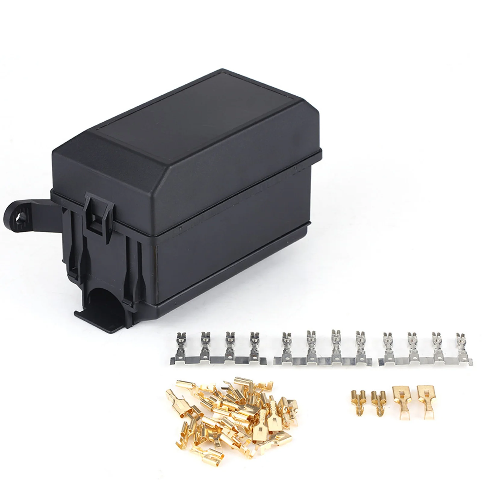 

6 Way Fuse Relay Box Accessories For Car Truck Trailer Auto Replacement Part Circuit Protector Terminal Holder Block Black