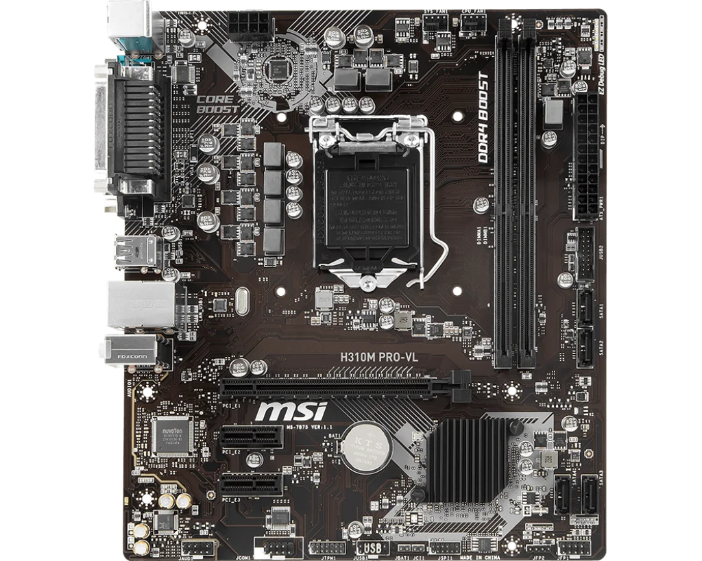 MSI H310 Motherboard H310M PRO-VL Motherboard LGA 1151 DDR4 32GB m-ATX support 9700KF 8700K 9400 9300 8100F 9100 G5400 cpu