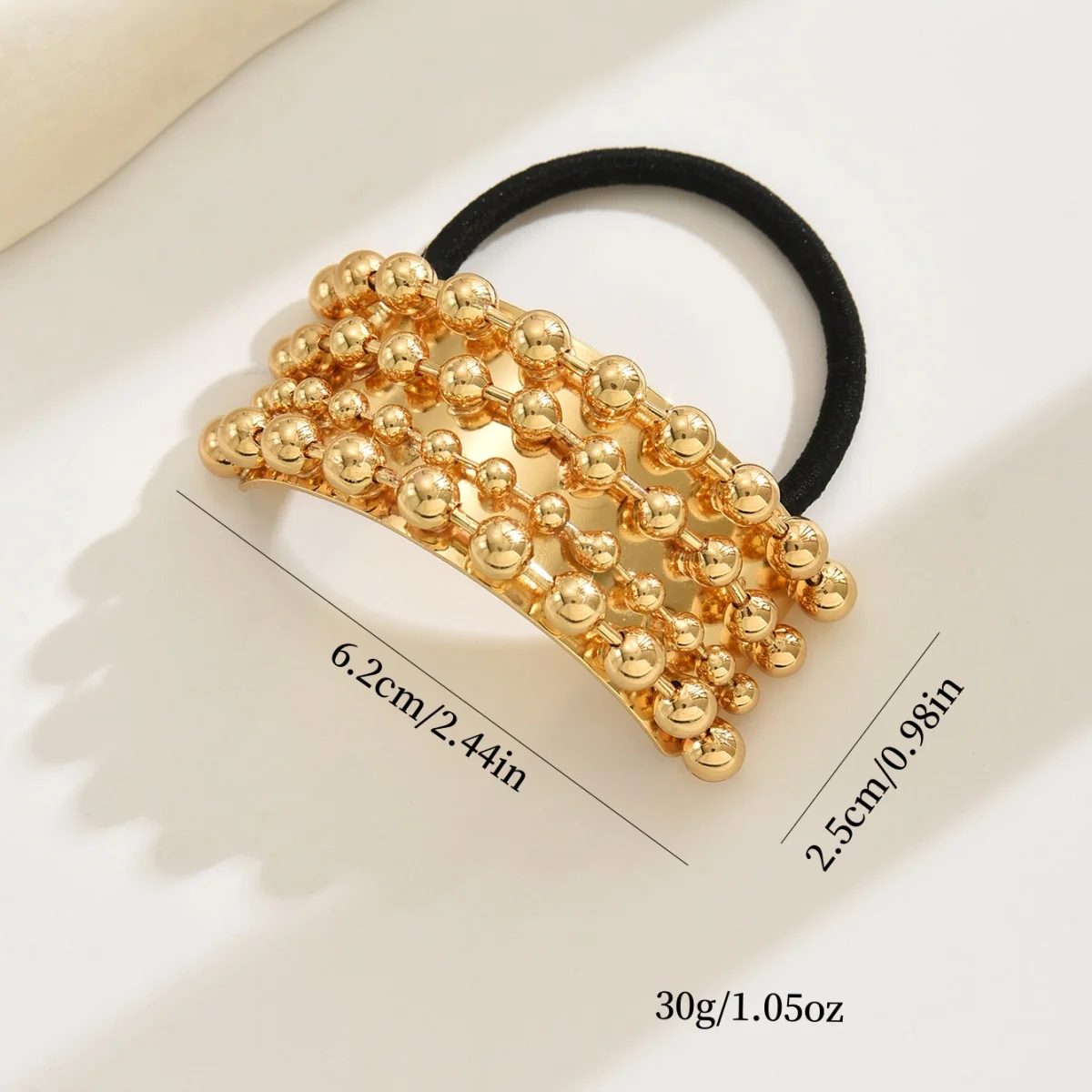 New simple U-shaped hair ties, hair clips, geometric square metal ponytail hair tie accessories