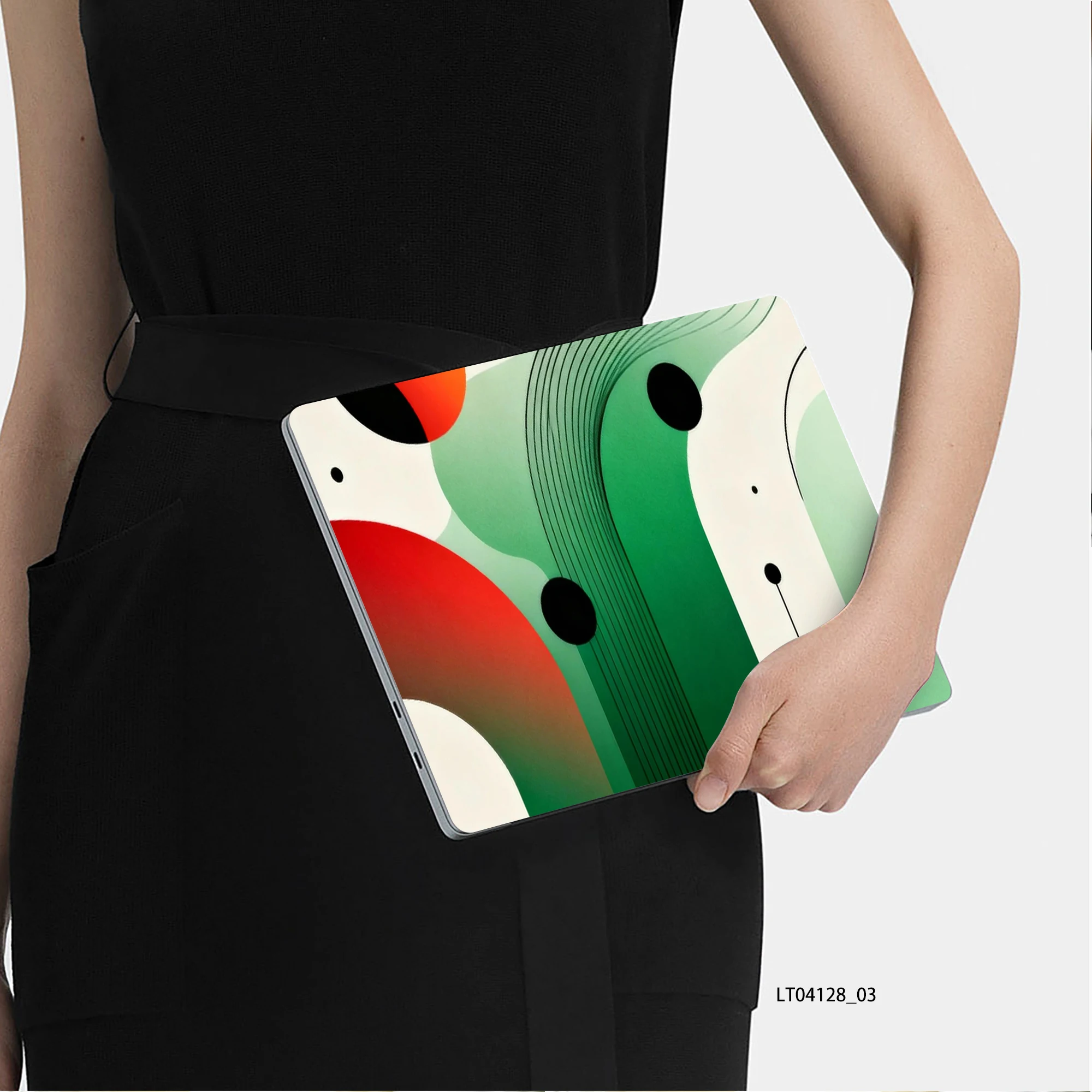 Bold Color Block Laptop Skin Sticker, Waterproof Vinyl Decal for 12-17 inch MacBook HP Lenovo Dell Notebook