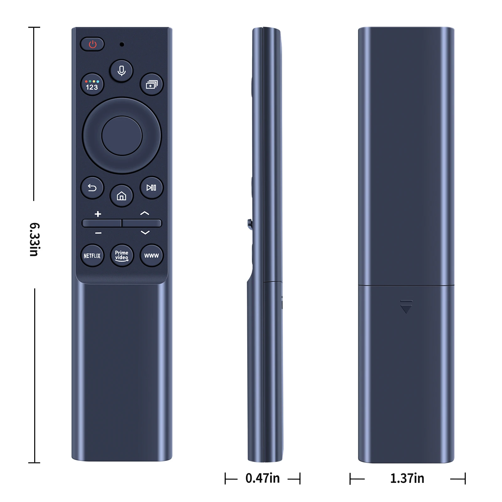 Controle remoto de voz de substituição para Samsung, QLED TV, BN59-01350C, QN43Q60AAFXZA, UN43AU8000, UN50AU8000, UN65AU8000, UN70AU8000, Novo