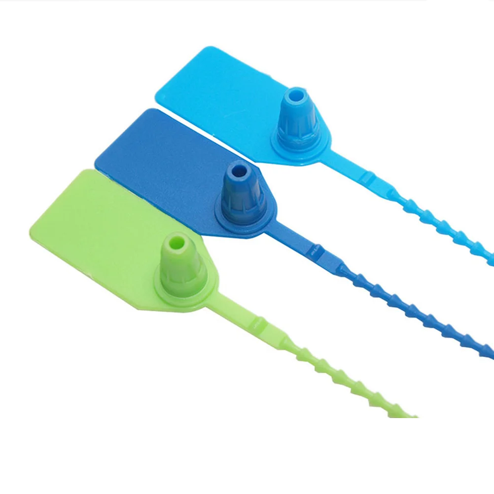 

50Pcs Heavy Duty Cable Ties Plastic Zip Ties with Sign Board Weatherproof Self-Locking Fixing Ring for Wires Cables Organizing