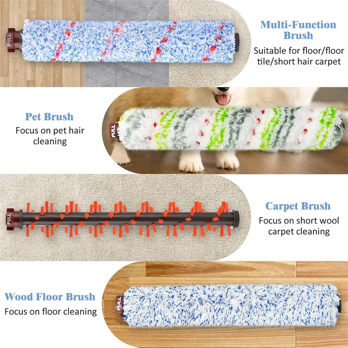 Pièces de rechange pour brosses Crosswave, rouleaux et filtre pour aspirateur Bissell Crosswave 2328, 1785, 2306, 3888A