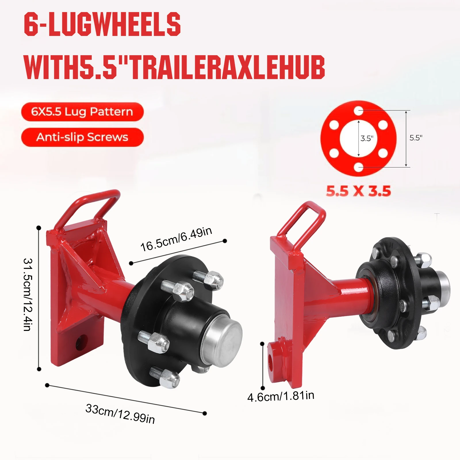 

2Pack Shipping Container Wheels & Axles Kit with Ratchet Tie 22000LBS Capacity for Moving 20ft-40ft Empty Containers
