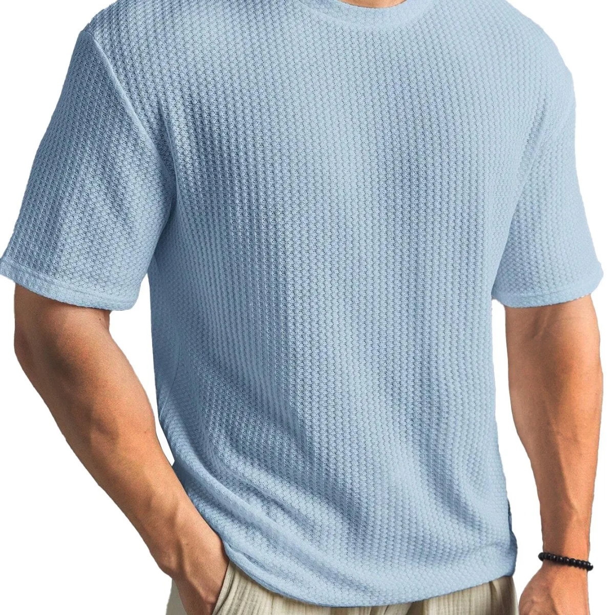 New Men's Summer T-shirt Short Sleeve Casual Versatile Handsome