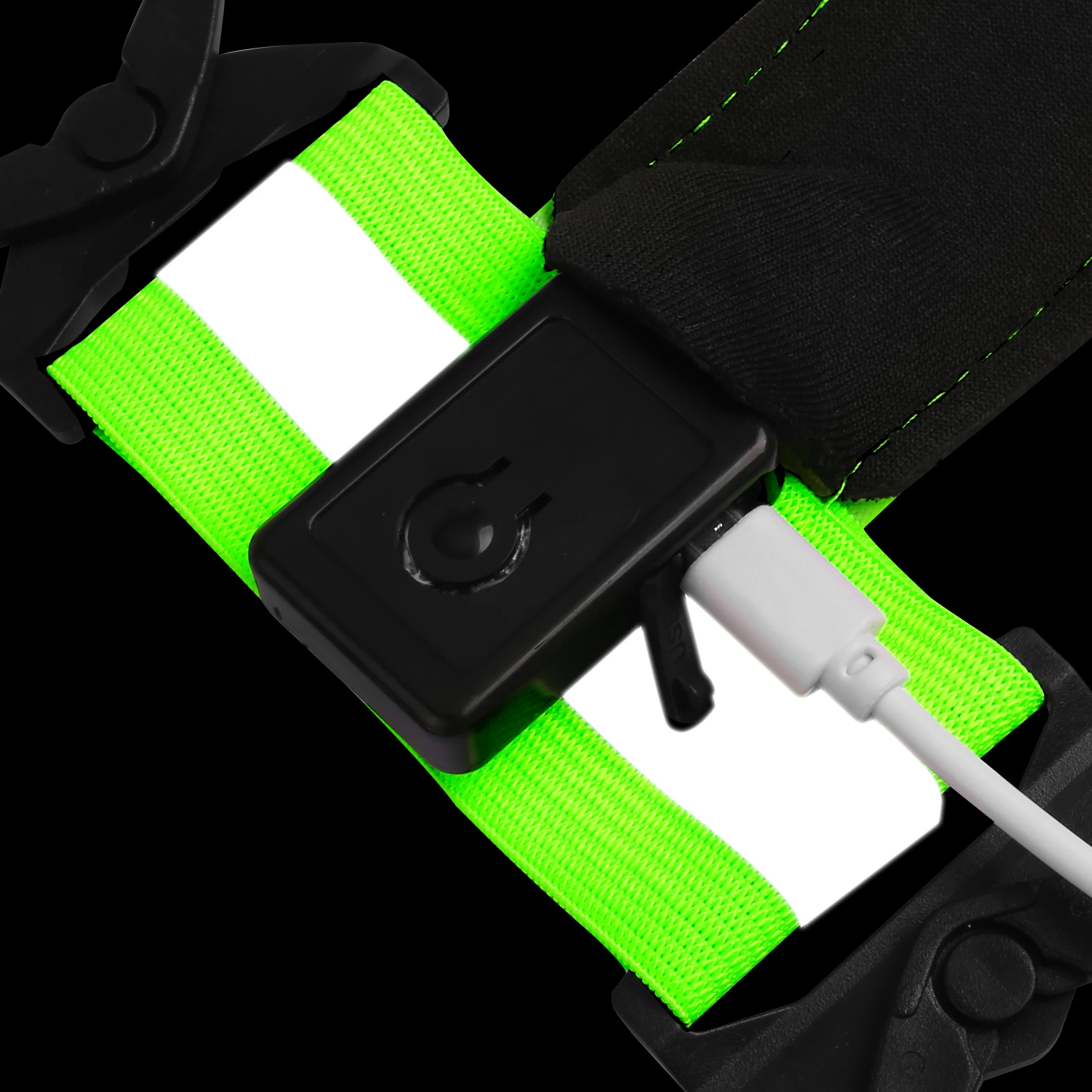LED Running Vest USB Rechargeable Reflective Cycling Security Vest High Visibility Night Running Riding Clothing for Kids Adults