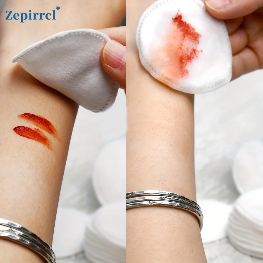 1000 Sheets, Disposable Round Facial Cleansing Pads, Makeup Remover Pads. Great for daily skincare and skin cleansing, perfect for makeup and nail polish removal. 3‑layer thickened design, soft and thick, suitable for all skin types. 6*6cm, 100sheets/pack