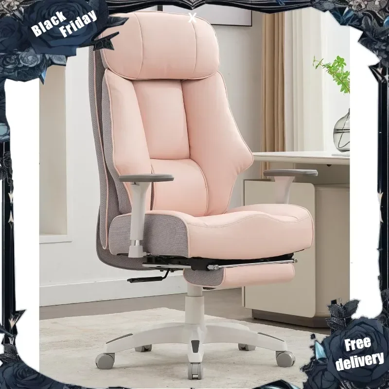 

Big and Tall Office Chair 400lbs, Executive Office Chair with Foot Rest, High Back Office Chair with Back Support