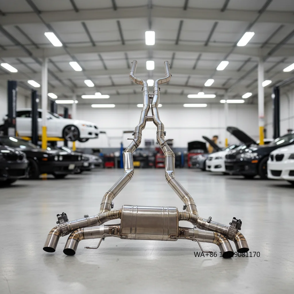 

For M8 Gran Coupe F93 4.4T 2019-2024 Car Valvetronic Exhaust System Catback Valved Muffler 304 Stainless Steel Downpipe cat
