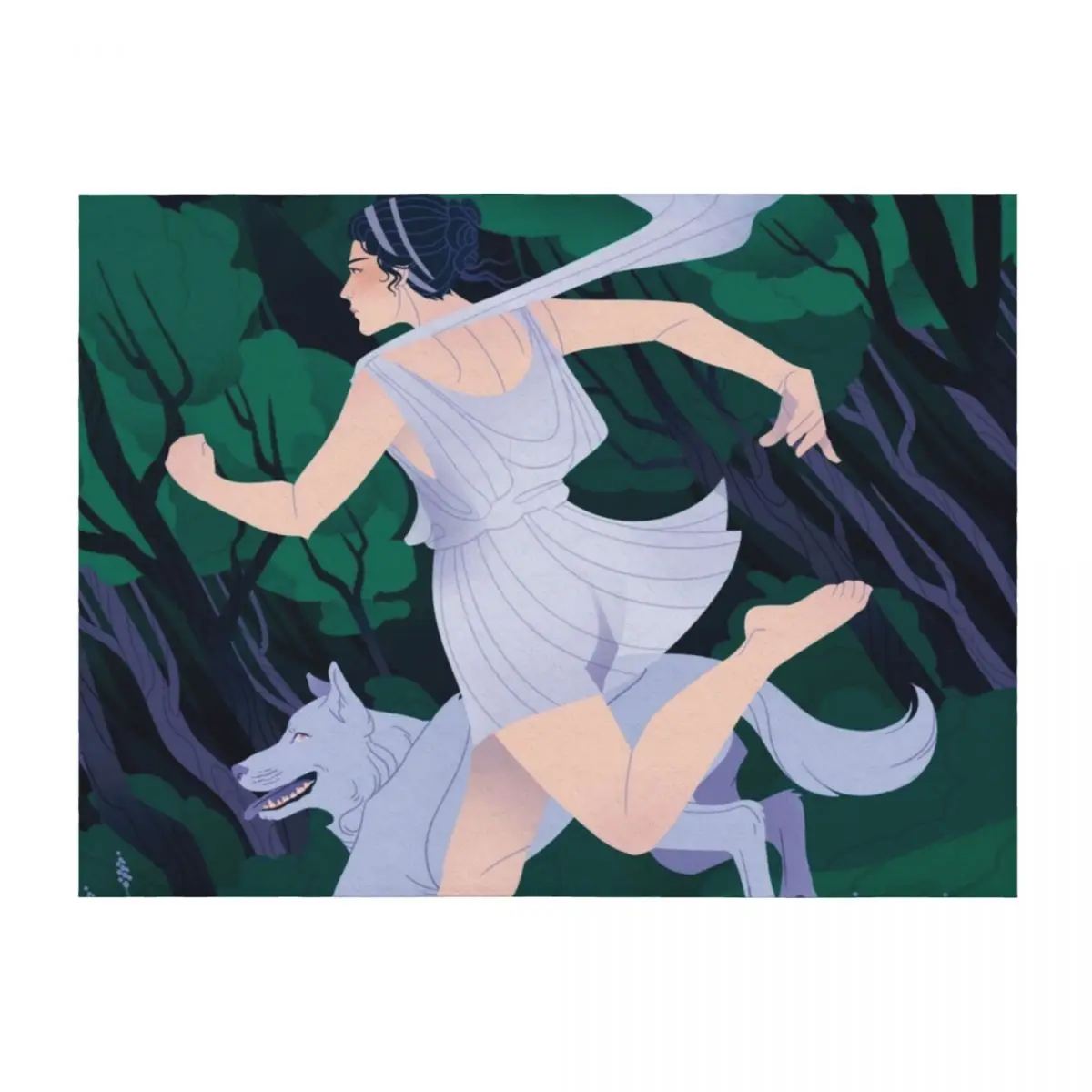 

Diana in the Woods Throw Blanket Baby anime Beautifuls Extra Large Throw Blankets