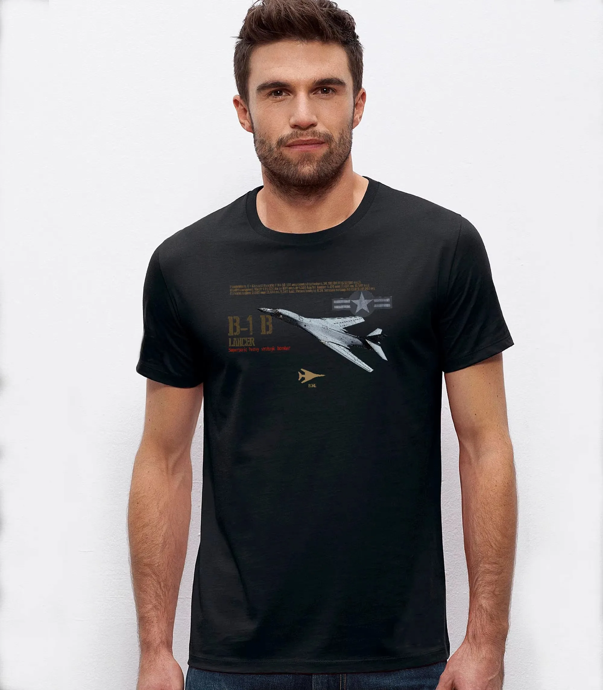 Unique Design US Air Force B-1 Lancer Swing-wing Bomber T-Shirt. Summer Cotton O-Neck Short Sleeve Mens T Shirt New S-3XL