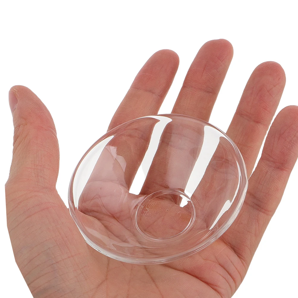 

6 Pcs Drip Protectors Bobeches Taper Wax Drip Tray Candles Candlestick Wax Catcher Clear Glass Candlestick Ring Holder