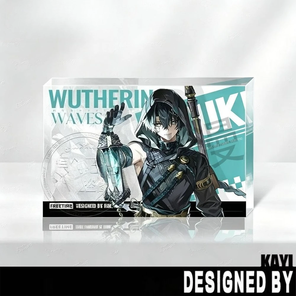 Game Wuthering Waves Peripheral Acrylic Card Brick Plaque Ornament Yangyang Qingxiao Stand Model Display Keychain Decoration