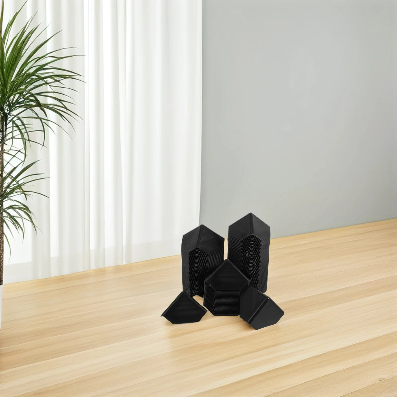 100Pcs Corner Protector Plastic 60Mm Multi-Use Carton Packing Guards Three-Sided Coverage for Safe Transport and Storage