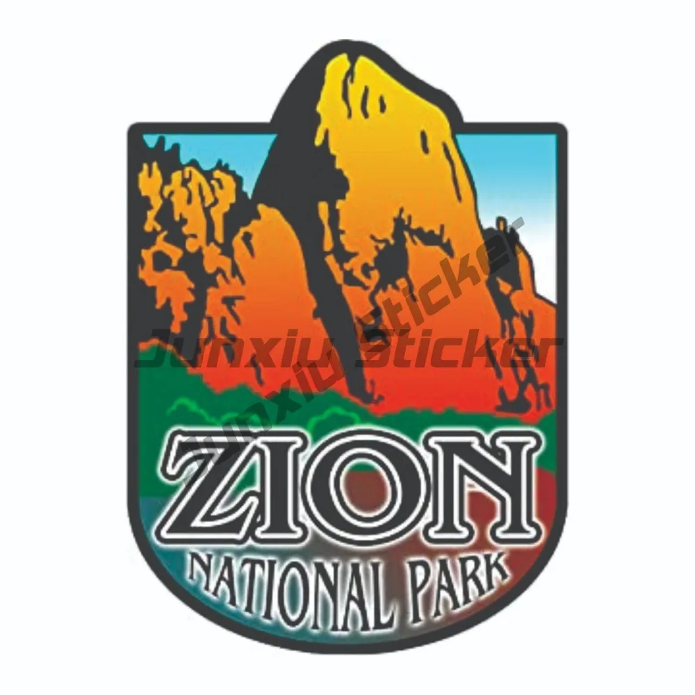 

Zion National Park Sticker Utah National Park Decal Scratch-Proof Decoration Custom Sticker Camping Car