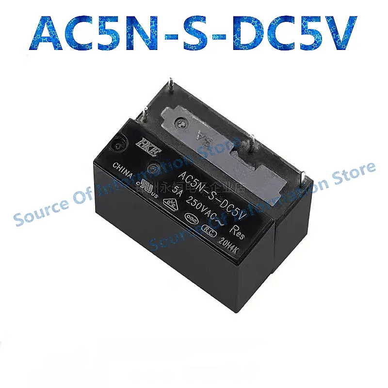 10PCS AC5N-S-DC5V AC5N-S-DC12V AC5N-S-DC24V 4Pin 5A HKE Relays G5NB HF46F 100% New original