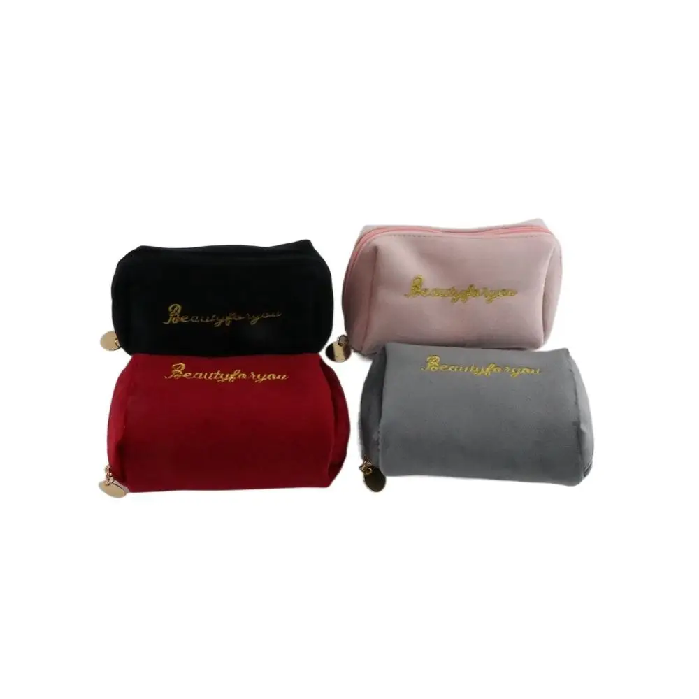 Multifunctional Mini Zipper Velvet Makeup Bags Lipstick Pouch Handbags Cosmetic Bags