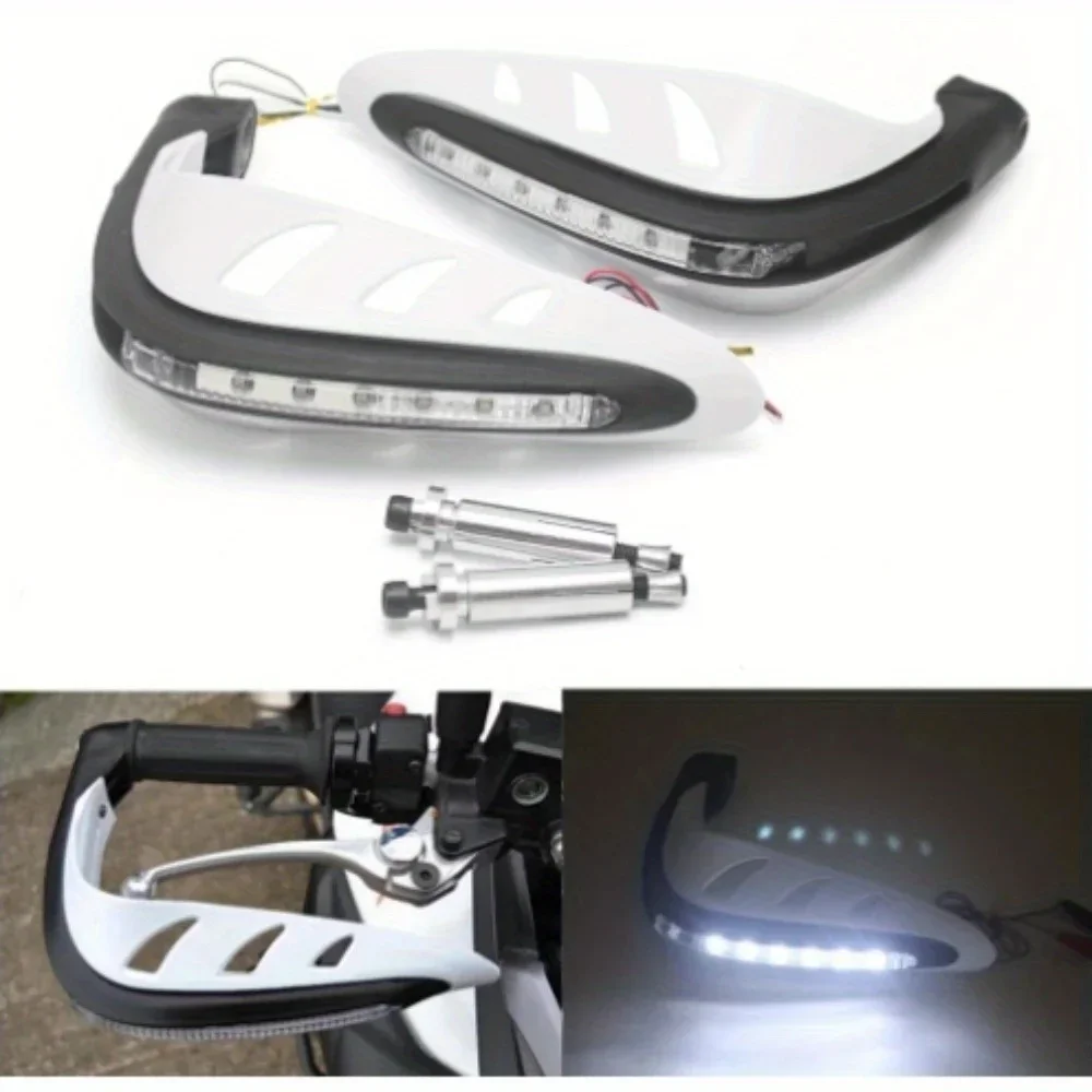 Protector de mano para motocicleta, cubiertas de luces de señal de giro, Protector intermitente LED, guardamanos Enduro para moto de cross