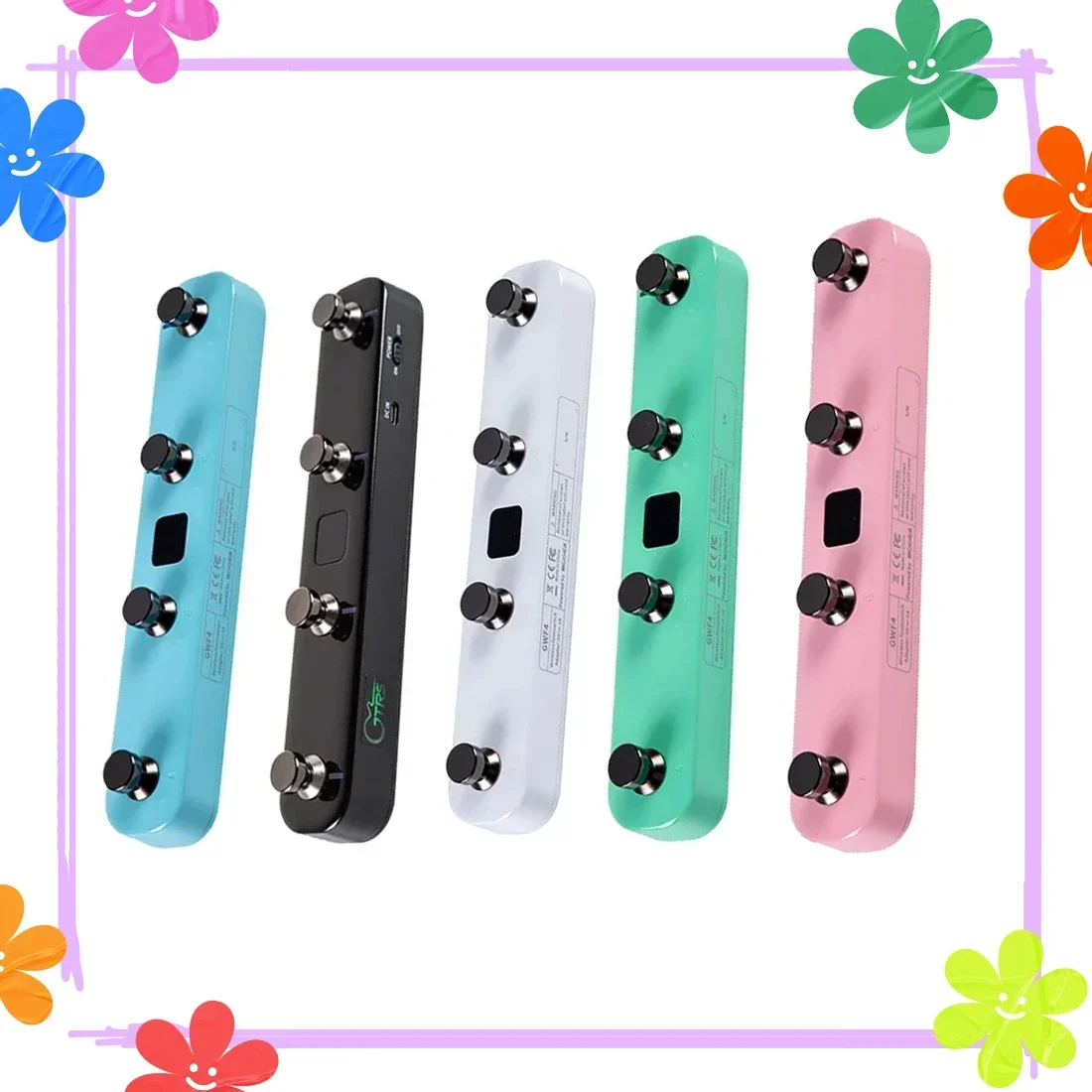 mooer-gwf4-commutateur-au-pied-sans-fil-controleur-de-pedale-prime-p2-p1-pedale-intelligente-et-pedale-d'effet-gtrs-pieces-de-guitare-electrique