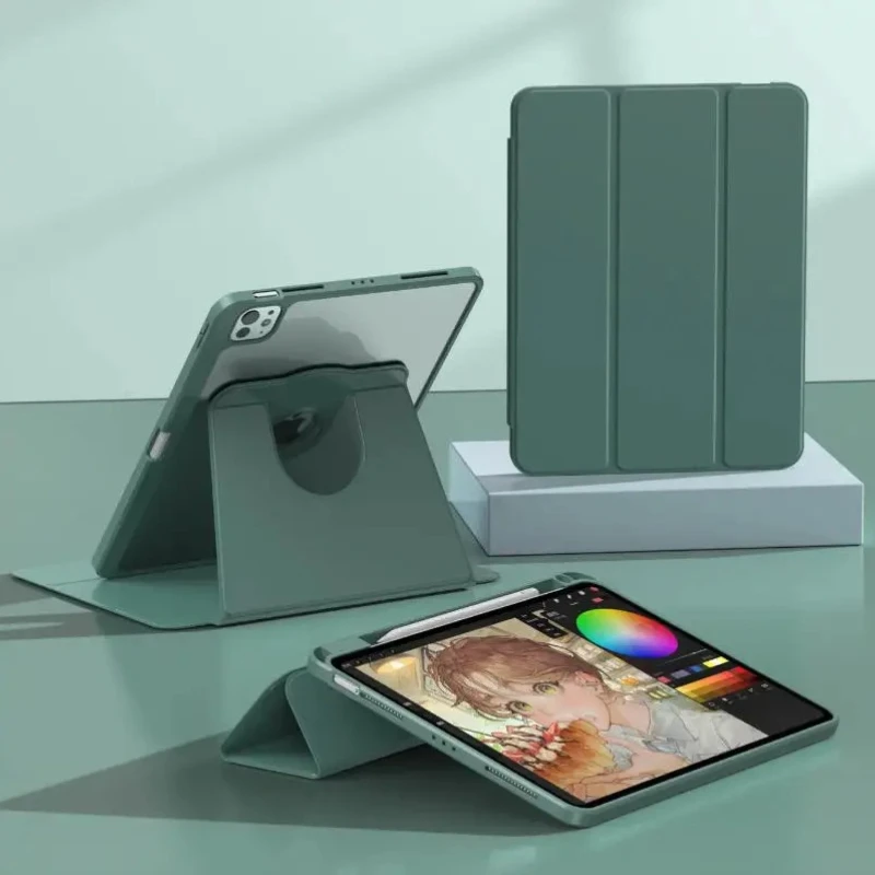 

Solid For iPad case Funda ipad Air 4 5 10.9in M2 M3 Pro 4 5 6 12.9in M4 Protective case Ipad 8/9/10 10.2in A16 11in Tablet Cover