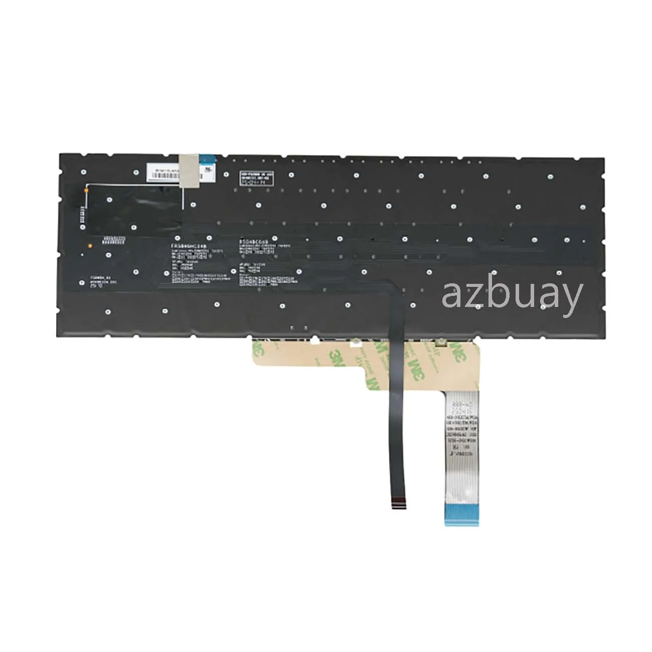 24-zone RGB Backlit Keyboard For MSI Pulse 16 AI C1V, 16 AI C1VFKG, 17 AI C1V, MS-15P2 US English German QWERTZ Spanish Taiwanes