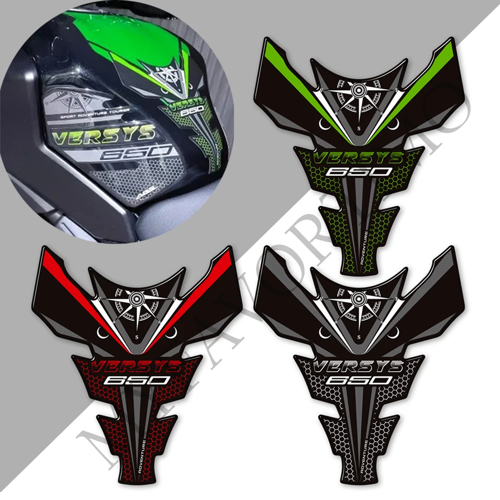 

For Kawasaki Versys 650 LT 650LT Stickers Decals Protector Adventure Touring Trunk Luggage Cases Gas Fuel Oil Kit Knee Tank Pad