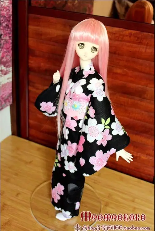 [High Quality] 1/3 1/4 Doll Fashionable Multi Colored Printed Japanese Kimono Bathrobe For BJD.DD.AP.MDD Azone For Fans DIY